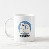 Squeekherzen Funny Mouse Sweetheart Pun Kaffeetasse (Links)