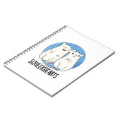 Squeekherzen Funny Mouse Sweetheart Pun Notizblock (Linke Seite)