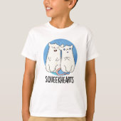 Squeekherzen Funny Mouse Sweetheart Pun T-Shirt (Vorderseite)