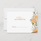 Squeeze Brautparty Advice for Bride Card Einladung (Vorderseite)
