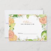 Squeeze Brautparty Advice for Bride Card Einladung (Vorderseite)