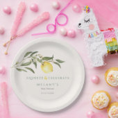 Squeeze & Celebrate Zitronen-Baby-Party Pappteller (Party)