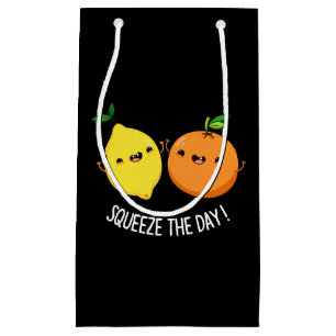 Squeeze den Tag positive Früchte Pun Dark BG Kleine Geschenktüte