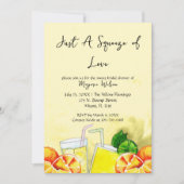 Squeeze der Liebe Lemonade Lemon Citrus Brautparty Einladung (Vorderseite)