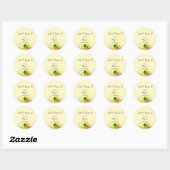 Squeeze der Liebe Lemonade Lemon Citrus Brautparty Runder Aufkleber (Blatt)