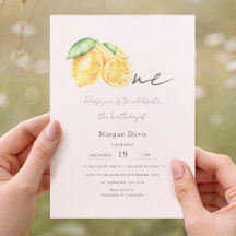 Squeeze Lemon Citrus Summer Baby ersten Geburtstag