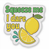 Squeeze Me I wage you - Sassy Lemon Laptop Sticker (Vorderseite)