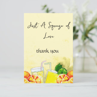 Squeeze of Love Zitronenlimonade Zitrone Zitrus Ho Dankeskarte