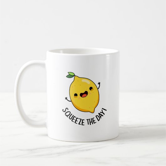 Squeeze the Day Funny Lemon Puff Kaffeetasse (Links)