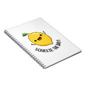 Squeeze the Day Funny Lemon Puff Notizblock (Rechte Seite)