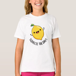 Squeeze the Day Funny Lemon Puff T-Shirt