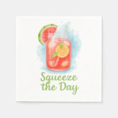 Squeeze the Day - Summer Fruit Party Napkins Serviette (Vorderseite)