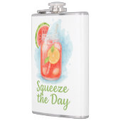 Squeeze the Day - Summer Watercolor Fruit Drink Flachmann (Links)