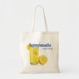 "Squeeze The Day" Zitronenlimonade Wasserfarbe Som Tragetasche
