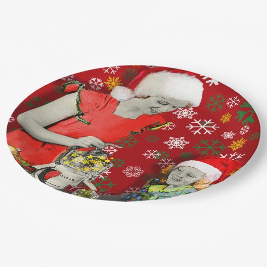 Squeeze your Xmas Pappteller (Schrägansicht)