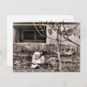 Squeezebox Angel im Winter Garden Sepia Tones Postkarte (Vorne/Hinten)