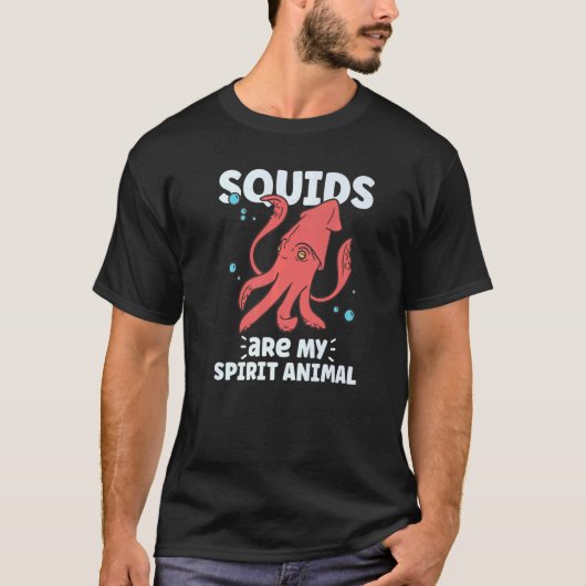 Squid Octopus Squid Marine Biologist T-Shirt (Vorderseite)
