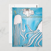 Squid Talk Postcards 1 Postkarte (Vorne/Hinten)