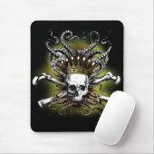 SquidSkull King Mouse Pad Mousepad (Mit Mouse)