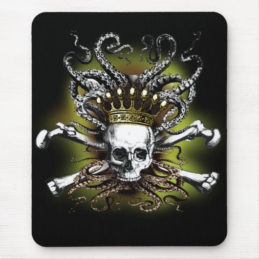 SquidSkull King Mouse Pad Mousepad (Vorne)
