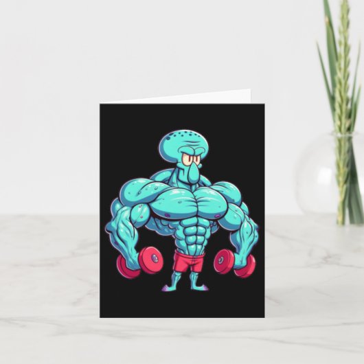 Squidward Gym Sticker Karte (Vorderseite)