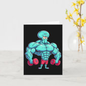 Squidward Gym Sticker Karte (Gelbe Blume)