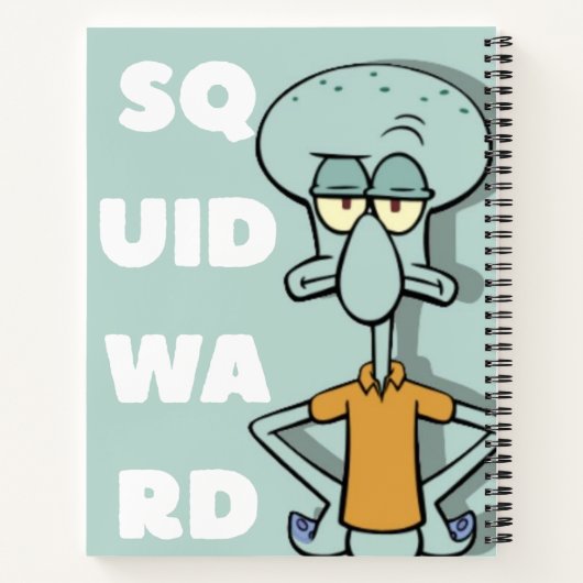 Squidward Inspired Notebook Notizblock (Rückseite)