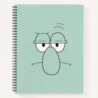Squidward Inspired Notebook Notizblock