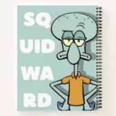 Squidward-inspiriertes Notizbuch (Rückseite)