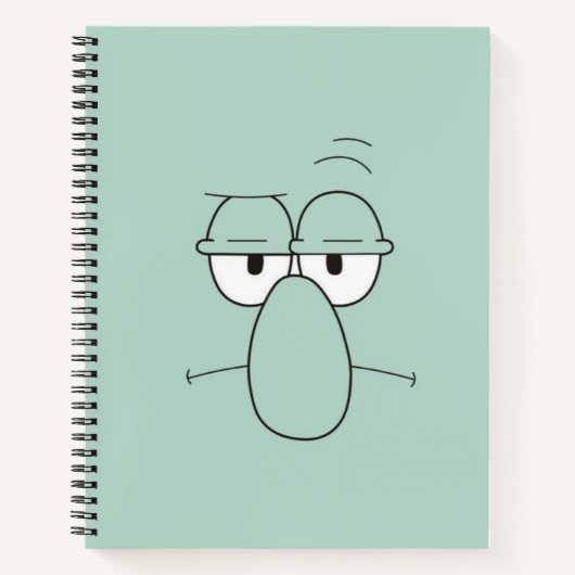 Squidward-inspiriertes Notizbuch (Vorderseite)