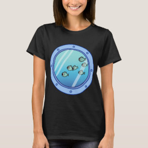 Squidwards Fenster-Fisch-Schul-Pfortenfenster T-Shirt