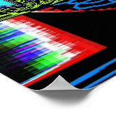 Squigggle Peace Sign Windows Poster (Ecke)