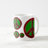 Squiggle-Frieden Kaffeetasse (VorderseiteRechts)