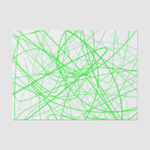 Squiggle Green Seidenpapier