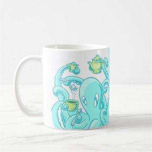 Squiggles: Der perfekte Kaffee (blau) Kaffeetasse