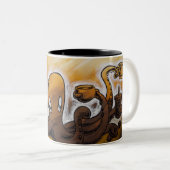 Squiggles: Koffein in allen seinen Formen Zweifarbige Tasse (VorderseiteRechts)