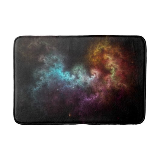 Squiggley Nebula Star Dust Cloud CRQENH Badematte (Vorderseite)