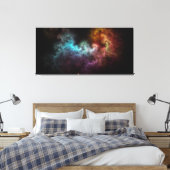 Squiggley Nebula Star Dust Cloud CRQENH Leinwanddruck (Insitu (Schlafzimmer))