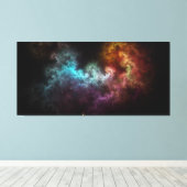 Squiggley Nebula Star Dust Cloud CRQENH Leinwanddruck (Insitu (Holzboden))