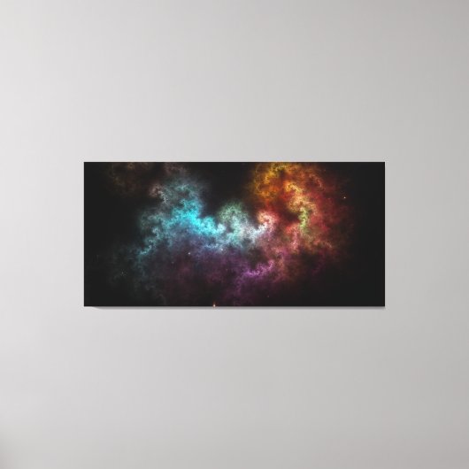 Squiggley Nebula Star Dust Cloud CRQENH Leinwanddruck (Vorderseite)