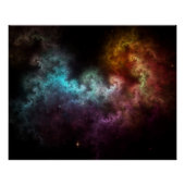 Squiggley Nebula Star Dust Cloud CRQENH Poster (Vorderseite)
