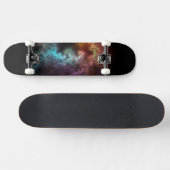 Squiggley Nebula Star Dust Cloud CRQENH Skateboard (Horizontal)