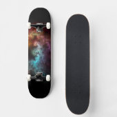 Squiggley Nebula Star Dust Cloud CRQENH Skateboard (Vorderseite)