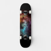 Squiggley Nebula Star Dust Cloud CRQENH Skateboard (Vorderseite)