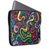 Squiggly Doodles Laptop-Sieb Laptopschutzhülle (Vorne Rechts)