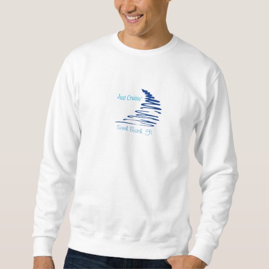 Squiggly Lines_Just Cruisin'_ Südstrand, FL Sweatshirt (Vorderseite)