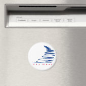 Squiggly Lines_Key West-Magnet Magnet (In Situ (Geschirrspüler))