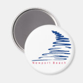 Squiggly Lines_Newport Beach Magnet (Vorderseite/Rückseite)