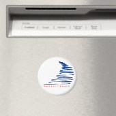 Squiggly Lines_Newport Beach Magnet (In Situ (Geschirrspüler))