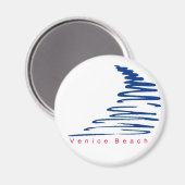 Squiggly Lines_Venice Beach Magnet (Vorderseite/Rückseite)
